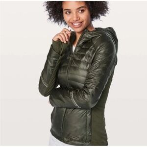 Lululemon | Down For A Run Jacket II Dark Green Size 4!